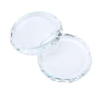 Fdit Conjunto de Paletas de Arte de Uñas de , Paleta de Vidrio de Laca de 2 Piezas para el Cuerpo para Brillo de Labios, Maquillaje de Sombra de Ojos, Valle de Uñas, Escuela de Arte de