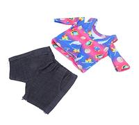 Fdit Conjunto de Ropa para Muñeca bebé de 18 Pulgadas, Traje de Juego Imaginativo para Niños, Accesorios de Ropa para Muñeca, de Fiesta de Año Nuevo (Conjunto de Colores QD18-032)