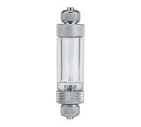 Fdit Contador Burbujas Co2 para Planta Agua Acuario Herramienta Doble Cabezal Contador De Burbuja para Tanque Peces (Single Head)