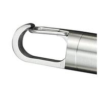 Fdit Contenedor de Medicina de Acero Inoxidable, Soporte para Llavero de Cápsula de Píldora Portátil con Sellado Impermeable, Mini Pastillero de Emergencia para Viajes Al Aire y (S)