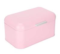 Fdit Contenedor de Pan, Caja de Almacenamiento de Pan de Gran Capacidad de Hierro Rosa, Caja de Almacenamiento de Cocina para el Hogar con Base Antideslizante para Cocina, Oficina,