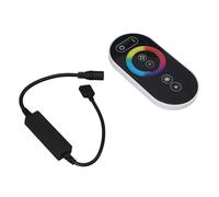 Fdit Controlador de Atenuación LED RGB Inalámbrico para Medidor de Luz de Tira DC5-24V - Ajuste de Brillo Continuo, Función de Memoria y Portátil para Mesa de TV, Mesita de Noche (hierro, ABS)