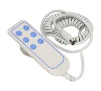 Fdit Controlador de Cama Elevadora, Cable Manual, Regulador de Mano, Cama Ip66, Empuje para Sillas Elevadoras de PVC de 8 Pines