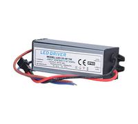 Fdit Controlador LED, Fuente de Alimentación de Aluminio Impermeable IP65 95-265 V CA a 75-126 V CC 300 MA, con Protección contra Cortocircuitos y Sobrevoltaje, para Luces LED de bajo