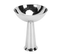 Fdit Copa de Helado de Pie de Acero Inoxidable Premium, Porción Individual, Diseño de Base Estable, Ideal para Postres, Diseño Elegante, Lavavajillas, para Helados, Pudines (Redondo)