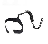 Fdit Correa de Tabla de Surf en Espiral de 5 Mm para Hombres y Mujeres, Correa de Tobillo para Tabla de Remo Liviana, Duradera y Ajustable - Adecuada para Bodyboard - PU + Neopreno (Black)