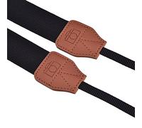 Fdit Correa para Cámara Cinturón Duradero para el Cuello y el Hombro de Estilo Vintage para Cámaras SLR DSLR Negro Rojo Blanco para Fotógrafos de Moda Tela de Poliéster (BLACK)