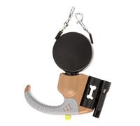 Fdit Correa para, Cuerda Retráctil para de Doble Cabeza, Correa Telescópica Automática para Caminar con Luz LED para Caminar Al Aire Libre (Brown)