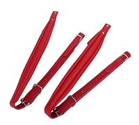 Fdit Correas de Acordeón, Correas de Acordeón Ajustables de Cuero, Cómodo Arnés de Hombro de Acordeón Resistente Al Desgaste para Acordeón bajo 16-120 (rojo)