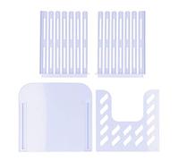 Fdit Cortador de Pan con Ranuras de Grosor Ajustable, Cortador de Pan de Plástico Plegable con Base Antideslizante, Herramienta de Cocina para Cortar Casero y Integral,