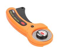 Fdit Cortador de Tela, Cuchilla Giratoria con Botón de Bloqueo de Seguridad y Ergonómico para Coser Cuero, Acolchado, Fieltro, Corte Artesanal