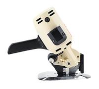 Fdit Cortadora Eléctrica de Tela con Cuchilla Redonda TY de 100 Hojas, Máquina de Corte de Tela de Alta Precisión, Alta Velocidad y bajo Nivel de Ruido con Dispositivo de Afilado (Enchufe europeo de