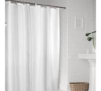 Fdit Cortina de Ducha Impermeable, Cortina de Baño a Prueba de Moho para Baño, Tela de Poliéster Suave, 1 Pieza, Negro/Blanco/Gris (120cm * 180cm)