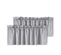 Fdit Cortinas de Ventana Blackout, 2 Piezas de Poliéster para Varilla,