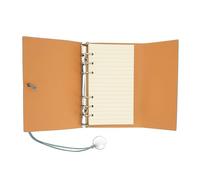 Fdit Cuaderno de Hojas Sueltas, Carpeta en Espiral, Diario, 160 Páginas, 4 Tipos de Papel, Cubierta de Cuero PU para Escribir, Dibujar, Tomar Notas (cian)