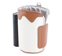 Fdit Cubierta Aislante Portátil para Botella de Leche con Control de Temperatura de 21 Engranajes para un Calentamiento Eficiente Mientras las Mamás Viajan PU (Grande)