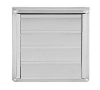 Fdit Cubierta de Rejilla de ventilación de Aire de Acero Inoxidable de 100 mm Ventilación de conducto de Pared Secadora Extractor Salida de Ventilador