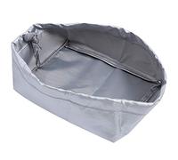 Fdit Cubierta de Tapa de Polvo de Freidora Cubierta Protectora, 420d Oxford Tela Elástica a Prueba de Polvo de Borde Liviano para Uso de la Cocina en el Hogar (SILVER)