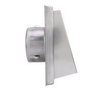 Fdit Cubierta de Ventilación de Pared Exterior, Cubierta de Escape de Secadora de Acero Inoxidable para Baño, Cocina, Campana de Ventilación con Solapa de Gravedad a Prueba de Viento para Campanas