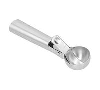 Fdit Cuchara de Acero Inoxidable 304, Cuchara para Helado con Diseño de Placa de Resorte Oculta para Cavar Bolas de Fruta, Accesorio de Herramienta de Cocina