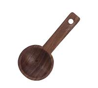Fdit Cuchara de café de Madera, Cuchara Medidora de Nogal para Granos de café, Granos Molidos, Especias de té, con Textura Suave y Diseño Artístico, ((1 vendido) Nogal estilo #2 de 108 mm)