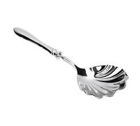 Fdit Cuchara de Concha de Acero Inoxidable, Cuchara Decorativa para Servir para Postre, Helado, con Ergonómico, Utensilio de 22,8 Cm para Fiesta en Casa, Restaurante de Boda