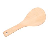 Fdit Cuchara de Madera, Utensilio de Cocina de Madera Natural con Orificio para Colgar para Arroz y puré de Patatas, Grueso y Resistente para la Cocina del Hogar