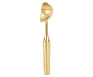 Fdit Cuchara para Helado de Acero Inoxidable, Pala Multiusos de Grado Comercial para Albóndigas de Masa de Galletas de Helado, con Ergonómico, Apta para Lavavajillas (GOLD)