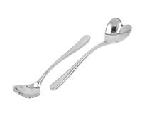 Fdit Cucharas de café Forma de Corazón, Acero Inoxidable Juego de 2 Unidades, 4 Pulgadas Mini Cuchara para té con Ergonómico para Remover Azúcar