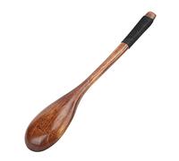Fdit Cucharas Pequeñas de Madera, Ligeras y Resistentes, de Madera de Haya con Envuelto para Mezclar y Degustar Sopas, Ensaladas yogures. Regalos de Estilo Japonés para la mesa.