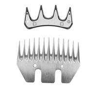 Fdit Cuchillas de Oveja de Tijeras, Cuchillas de Reemplazo de Acero de Alto Carbono para Alpacas de Ovejas y Animales de Piel Gruesas, 13 Diseño de Dientes para Cizallamiento