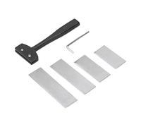 Fdit Cuchillo para Cuero, Cuchillo de Corte de Borde Biselado de Acero Al Carbono para Taller de Bricolaje