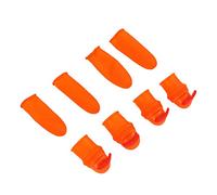 Fdit Cuchillo para Pulgar de Silicona, Recolector de Cuchillos para Dedo de Acero Inoxidable para Pelar Verduras, Pimientos, Frijoles, con Diseño Ergonómico para un Manejo sin (cuchillo doblado)