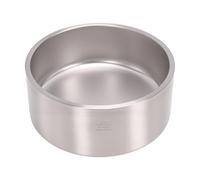Fdit Cuenco de Acero Inoxidable para Mascotas, Plato de Alimentación de Diseño Interior Curvo de Apertura Amplia con Base Antideslizante para Perros y Gatos de Interior Uso Diario (Grande 100oz