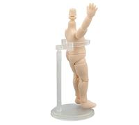 Fdit Cuerpo de Muñeca a Escala 1/12, 10,5 Cm, Modelo de Figura de PVC con Articulación Esférica Móvil para Muñecas BJD OB, con Suela Magnética (Blanco lechoso)