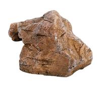 Fdit Cueva Oculta para Reptiles, Escondite Realista de Terrario de Roca de Resina para Geckos Leopardo y Ranas Arborícolas, Escondite Seguro con Textura de Piedra Marrón, Decoración (Tipo B)