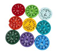 Fdit Datos Matemáticos Educativos Fidget Juguete Giratorio para Niños Actividad de Aprendizaje de Matemáticas Divertida Tamaño Compacto 9 Piezas (Suma)