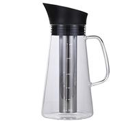 Fdit de Cold Brew, Jarra de Vidrio con Filtro de Acero Inoxidable, 1200 Ml,