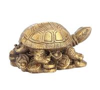 Fdit Decoración Artesanal de Tortuga China de Bronce, Forma de Animal Realista, Larga Vida útil, Buena Fortuna, Adecuada para Sala de Estar, Entrada