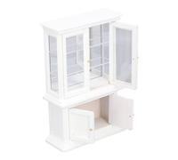 Fdit Decoración de Gabinete de Estantería en Miniatura - Muebles de Imitación Estante de Casa de Muñecas a Escala 1:12 - Aparador de Abedul Elegante y con Clase para Decoración de Casa de Muñecas