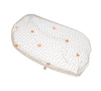 Fdit Decoración de Red de Pesca para Colgar en la Pared, con Conchas, Marco de Fotos Artesanal, Decoración de Fiesta en el Mar, Material de Algodón (Beige)