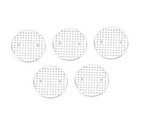 Fdit Disco de Filtro Reutilizable de Acero Inoxidable para para un Rendimiento de Filtración Superior para los Amantes del café, 5 Piezas para Reemplazo