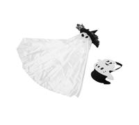 Fdit Disfraz de Ganso de Ghost Porch, Capa de Halloween con Sombrero para Ganso de 23 Pulgadas
