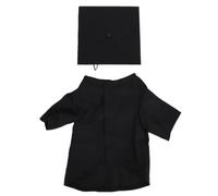 Fdit Disfraz de Graduación para Mascotas, Conjunto de y Birrete de Poliéster Transpirable S M L XL para Fiesta Fotográfica de Celebración de Perros y Gatos (S)