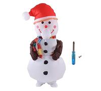 Fdit Disfraz de Navidad Inflable, Traje de Navidad para Adultos Implaz de Agua Ligera para Fiestas Eventos de Cosplay con Estuche de Batería (Rama de árbol Muñeco de nieve)