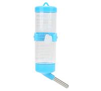 Fdit Dispensador de Botella de Agua de Hámster Automáticamente No Gotas de Beber Bien para la Jaula de Hámster PP+ Acero Inoxidable (125ml)