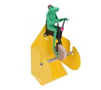 Fdit Dispensador de Papel Higiénico Montado en la Pared con Diseño de Rana único, Soporte para Rollo de Papel de Madera de Hierro para Baño, Cocina, Construcción Robusta, Decoración Divertida