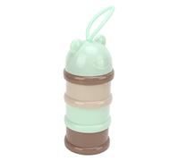 Fdit Dispensador Portátil de Leche en Polvo para bebé, Contenedor Desmontable de 3 Capas para Viaje, Material sin BPA (azul claro)