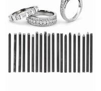 Fdit Dispositivos de Calidad -Metal -Medemißel para la Producción de Muestras y Tallado de Texturas en Procesamiento de Joyas, 16 Piezas para Fabricantes de Joyas (#1)