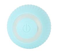 Fdit Divertido Juguete Giratorio Automático de Silicona Eléctrico con Bola para Gatos con Luz LED para Entretenimiento en Interiores para Gatos (Blue)